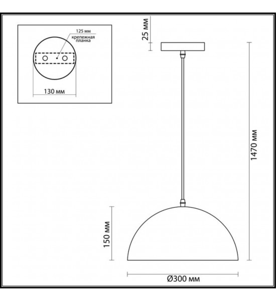 Подвес Odeon Light 3349/1 UGA