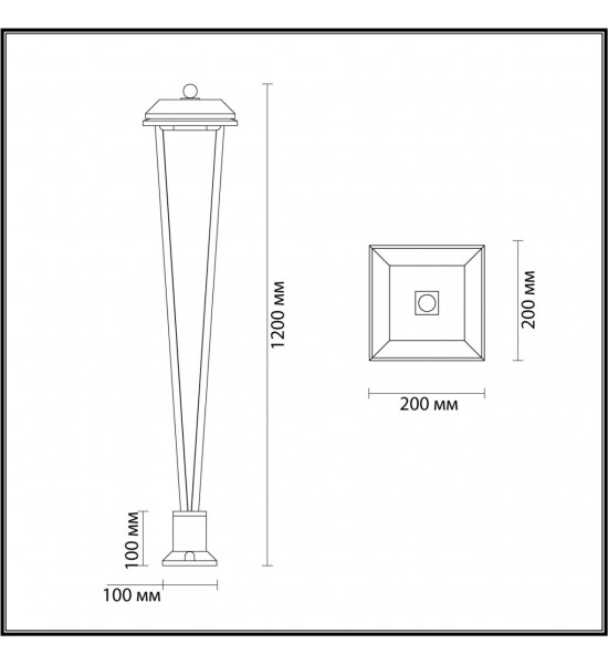 Уличный светильник Odeon Light 6655/12GA BEARITZ