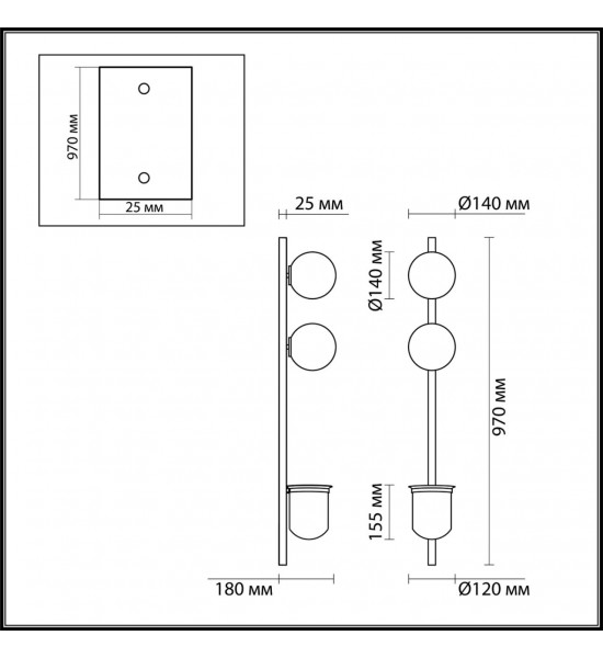 Настенный светильник Odeon Light 4681/2WA FLOWER