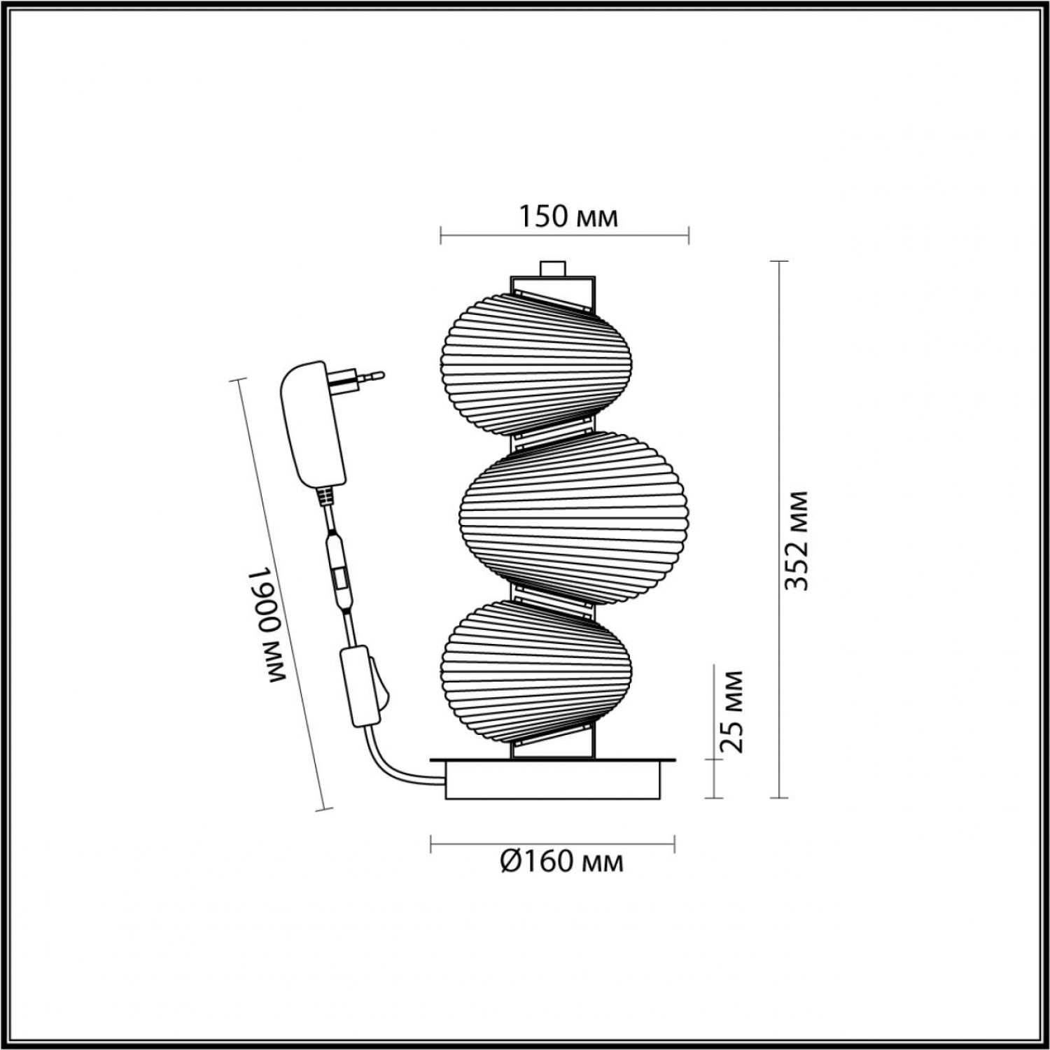 Настольная лампа Odeon Light 5095/12TL BRUCO