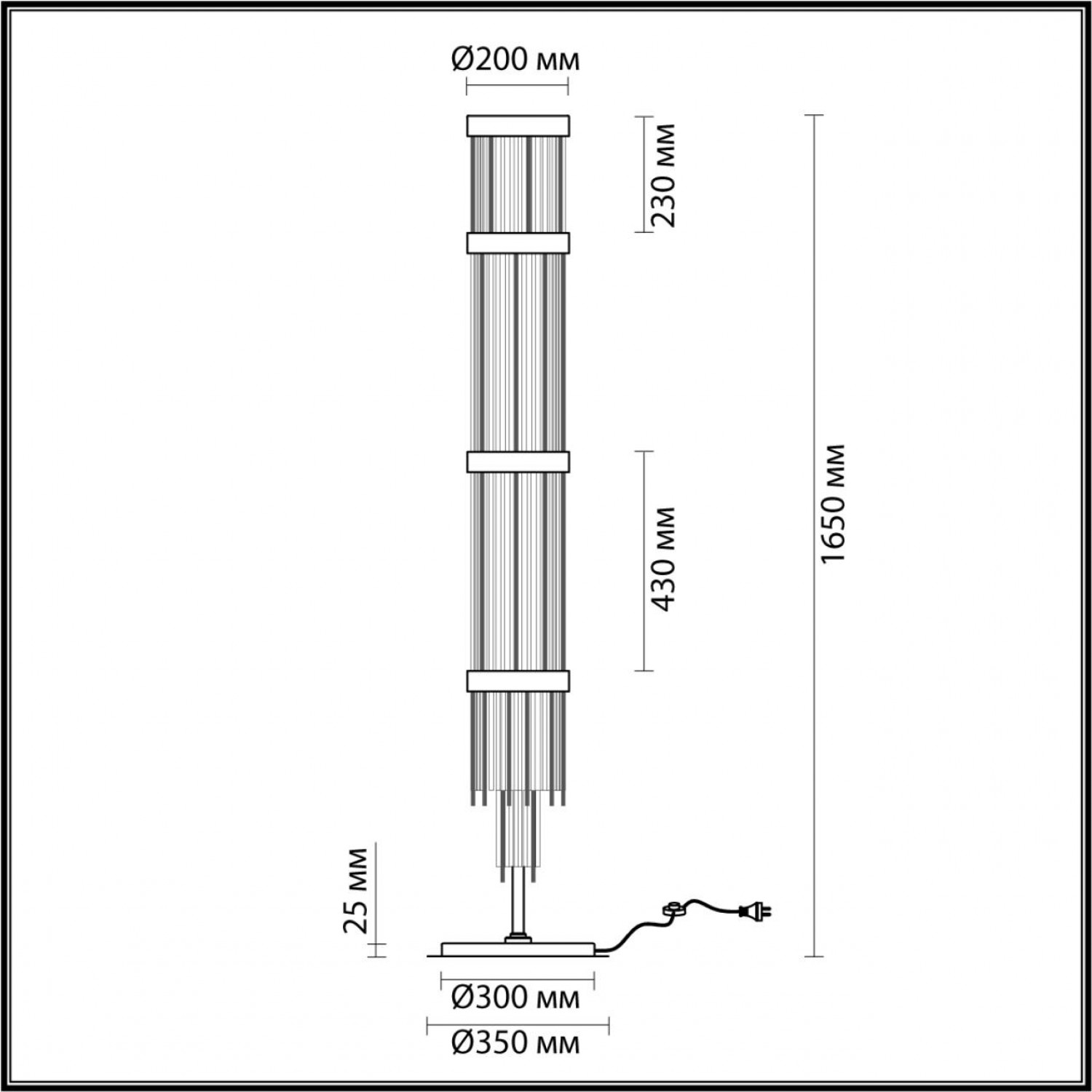 Торшер Odeon Light 4788/12F YORK