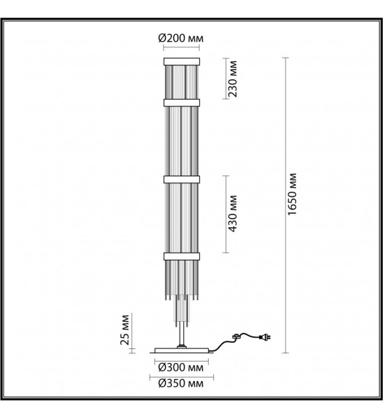 Торшер Odeon Light 4788/12F YORK