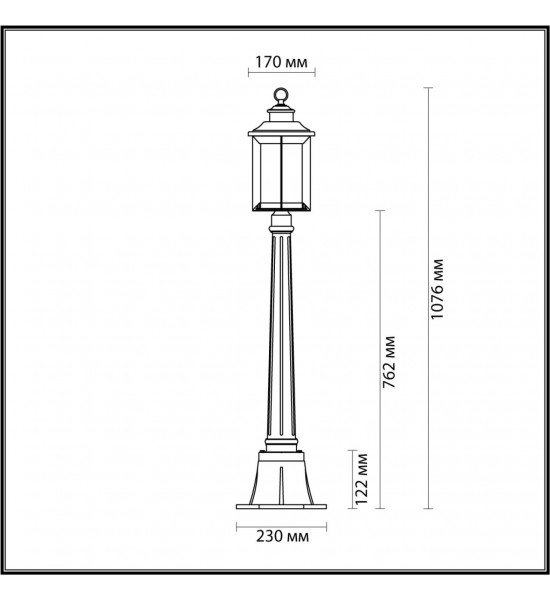 Уличный светильник Odeon Light 4961/1F MAVRET