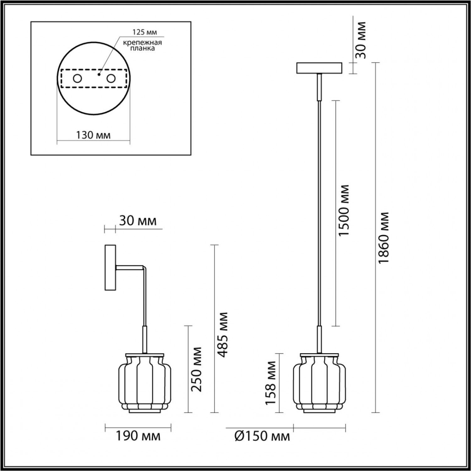 Подвес Odeon Light 5408/5L JAM