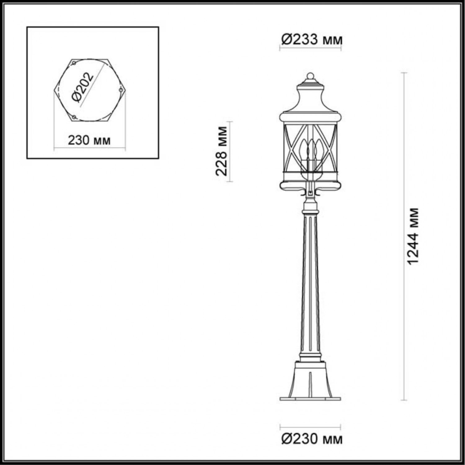 Уличный светильник Odeon Light 4045/3F SATION