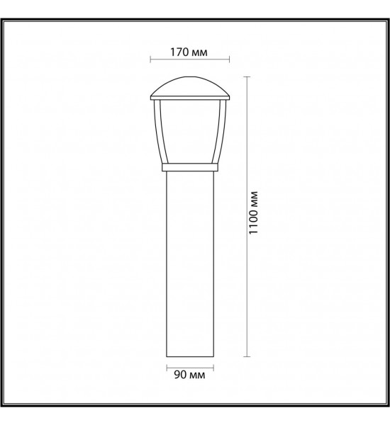 Уличный светильник Odeon Light 4051/1F TAKO