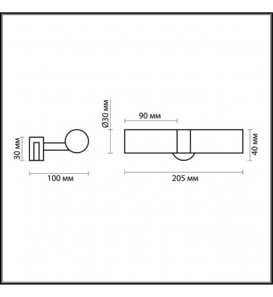 Светильник с креплением на зеркало Odeon Light 2446/2 IZAR