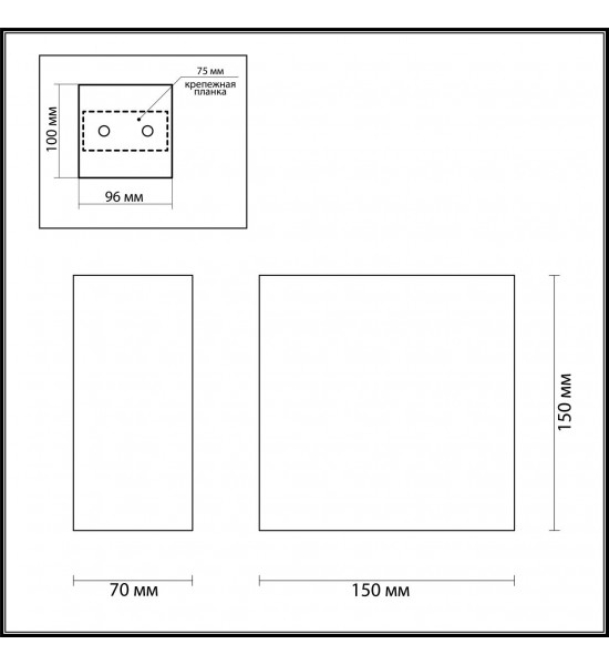 Настенный светильник Odeon Light 3883/1W GIPS