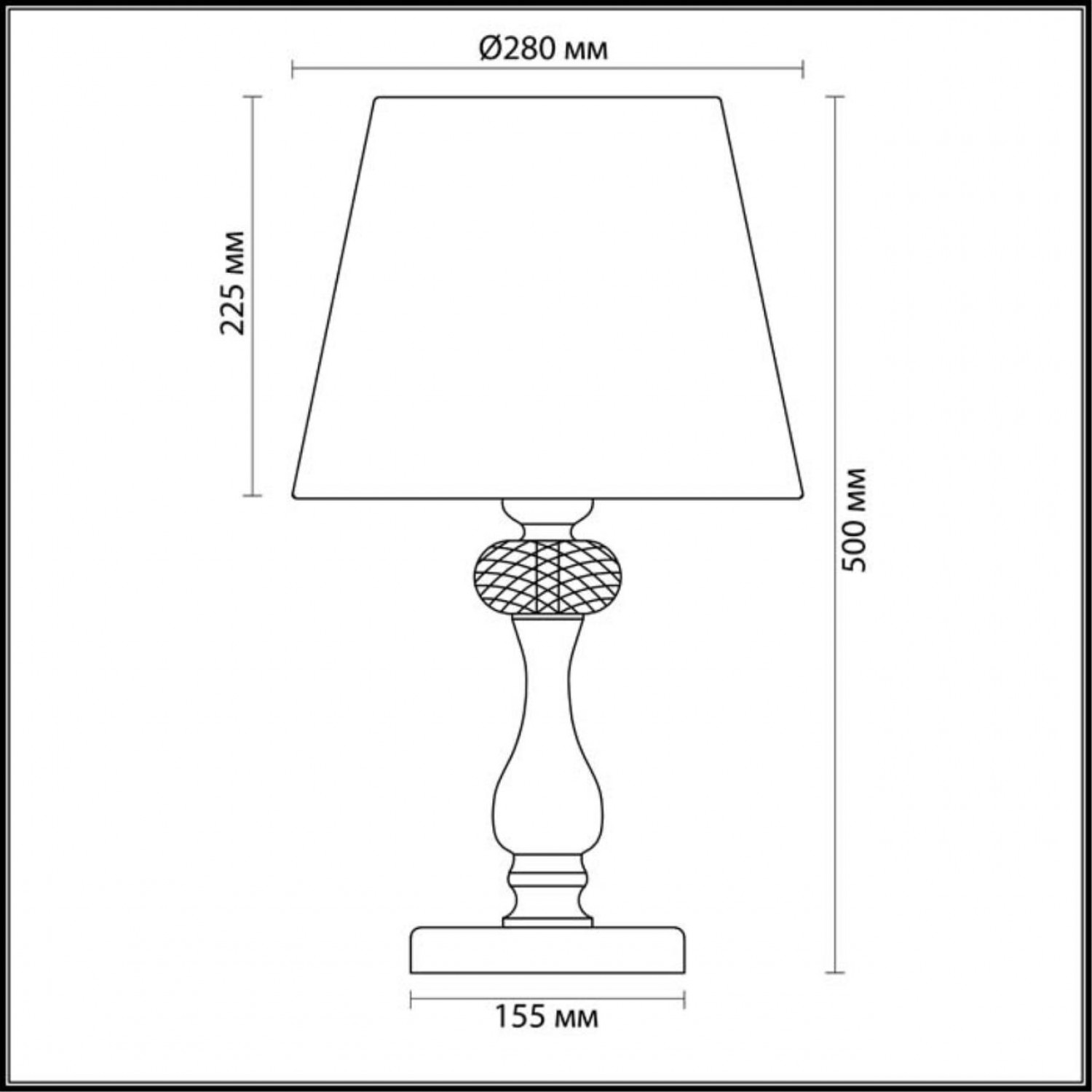 Настольная лампа Odeon Light 3393/1T GAELLORI