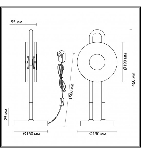 Настольная лампа Odeon Light 5407/12TL MAGNET