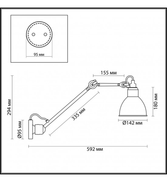 Настенный светильник Odeon Light 4125/1WD ARTA