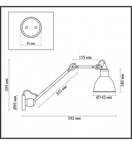 Настенный светильник Odeon Light 4126/1WD ARTA