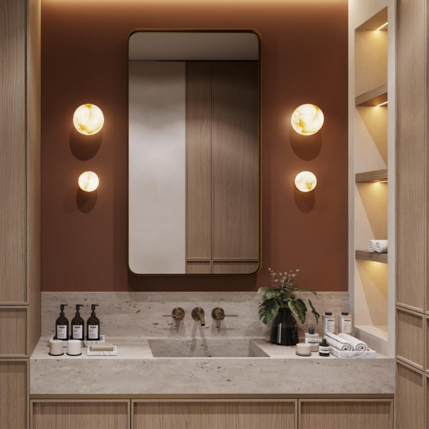 Настенный светильник Odeon Light 6684/5CLA MARBELLA