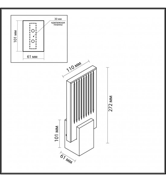 Настенный светильник Odeon Light 4363/5WL RICCI