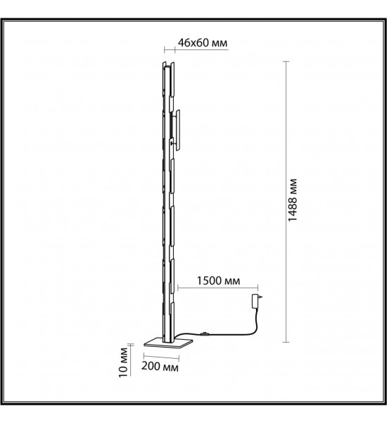 Торшер Odeon Light 4991/36FL Fierro