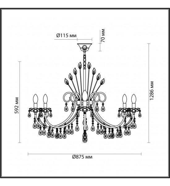 Люстра Odeon Light 4977/10 VERSIA