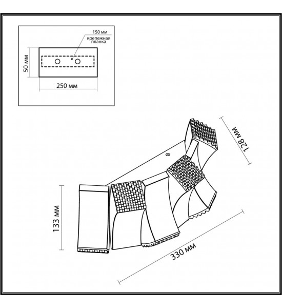 Бра Odeon Light 4993/12WL ASTURO