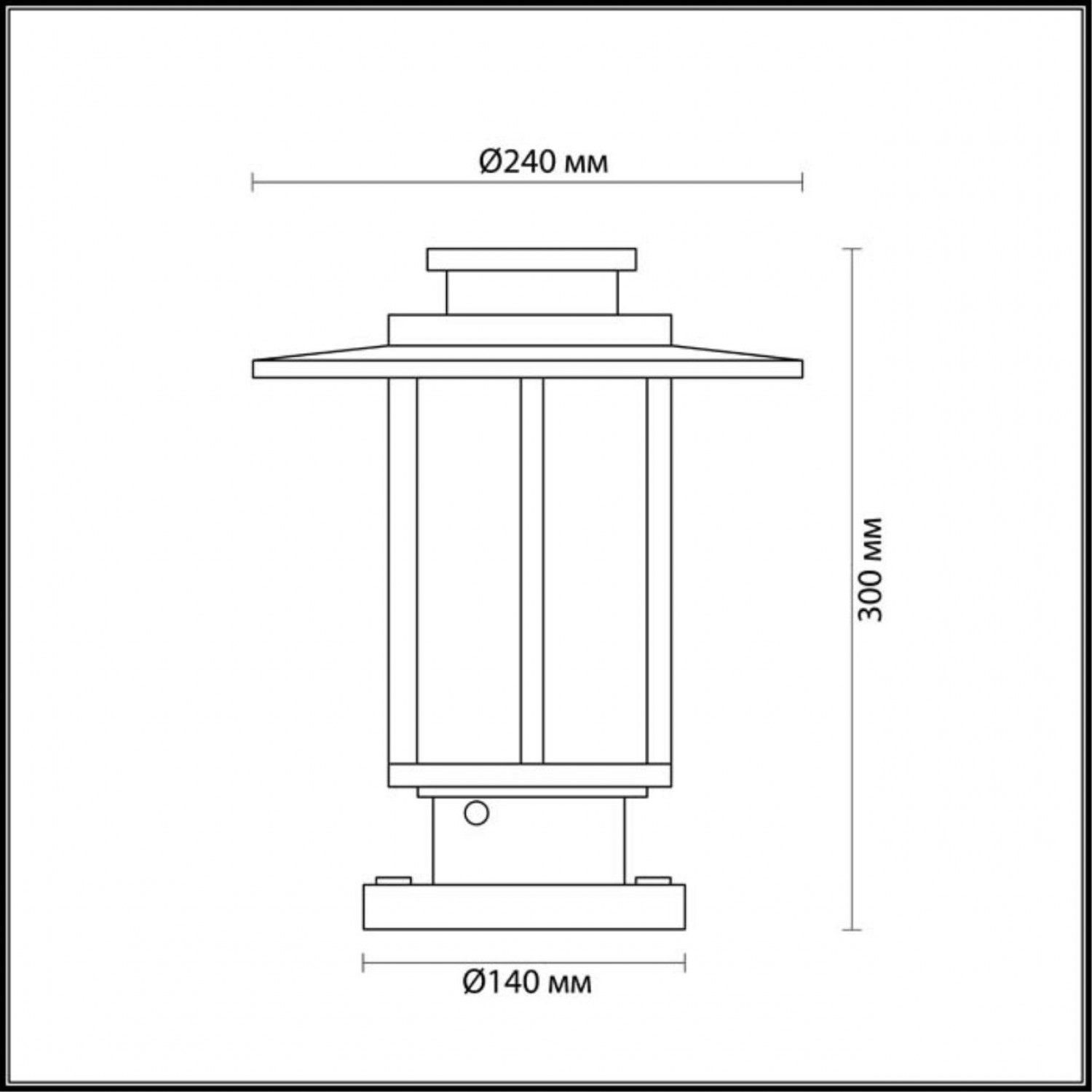 Уличный светильник на столб Odeon Light 4047/1B MITO