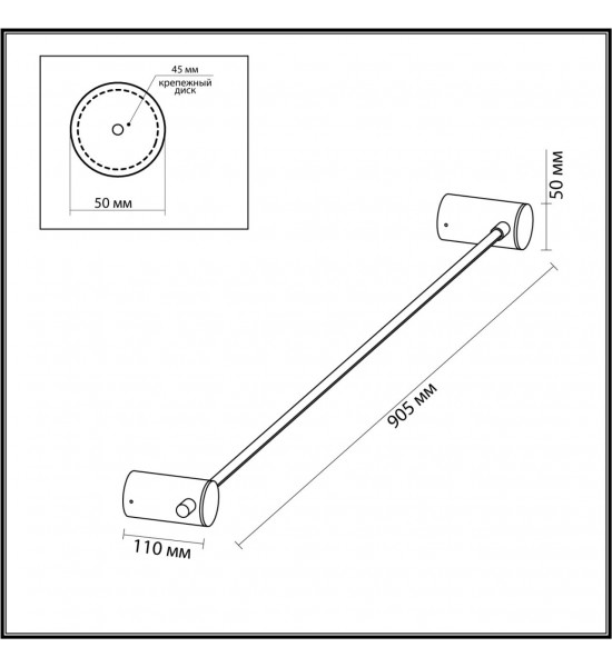 Настенный светильник Odeon Light 4396/8WL DALIA