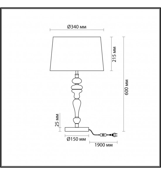 Настольная лампа Odeon Light 5040/1T HOMI