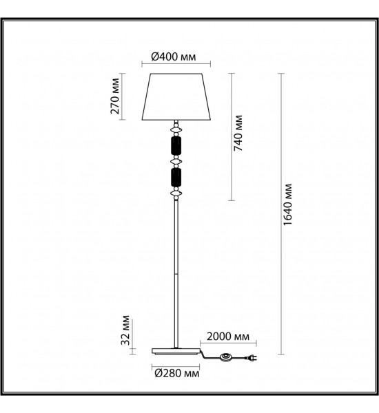 Торшер Odeon Light 4861/1FA CANDY