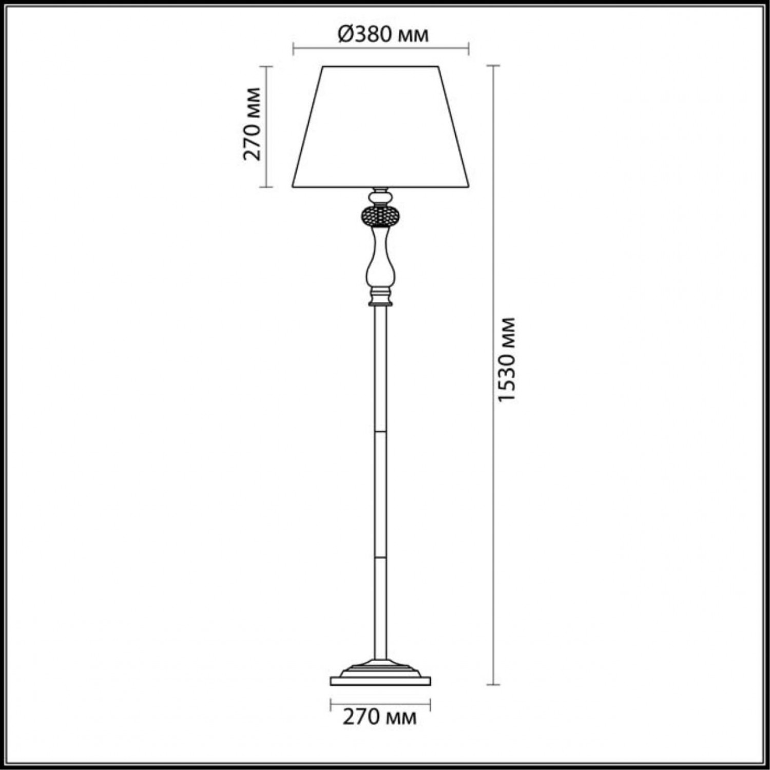 Торшер Odeon Light 3393/1F GAELLORI