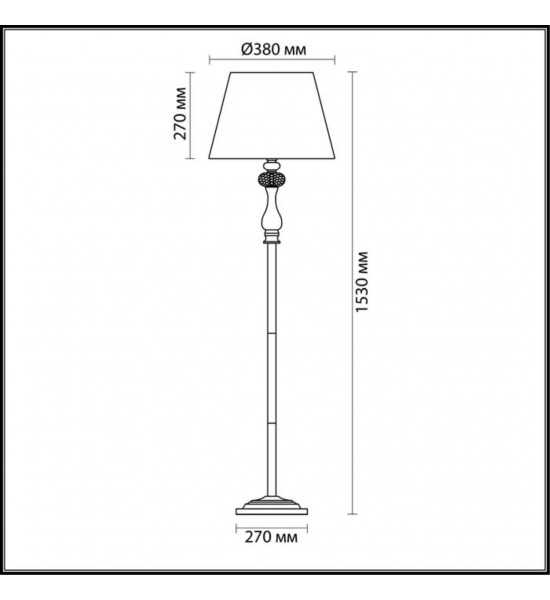 Торшер Odeon Light 3393/1F GAELLORI