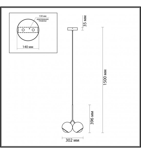 Подвес Odeon Light 4227/12LA MIA