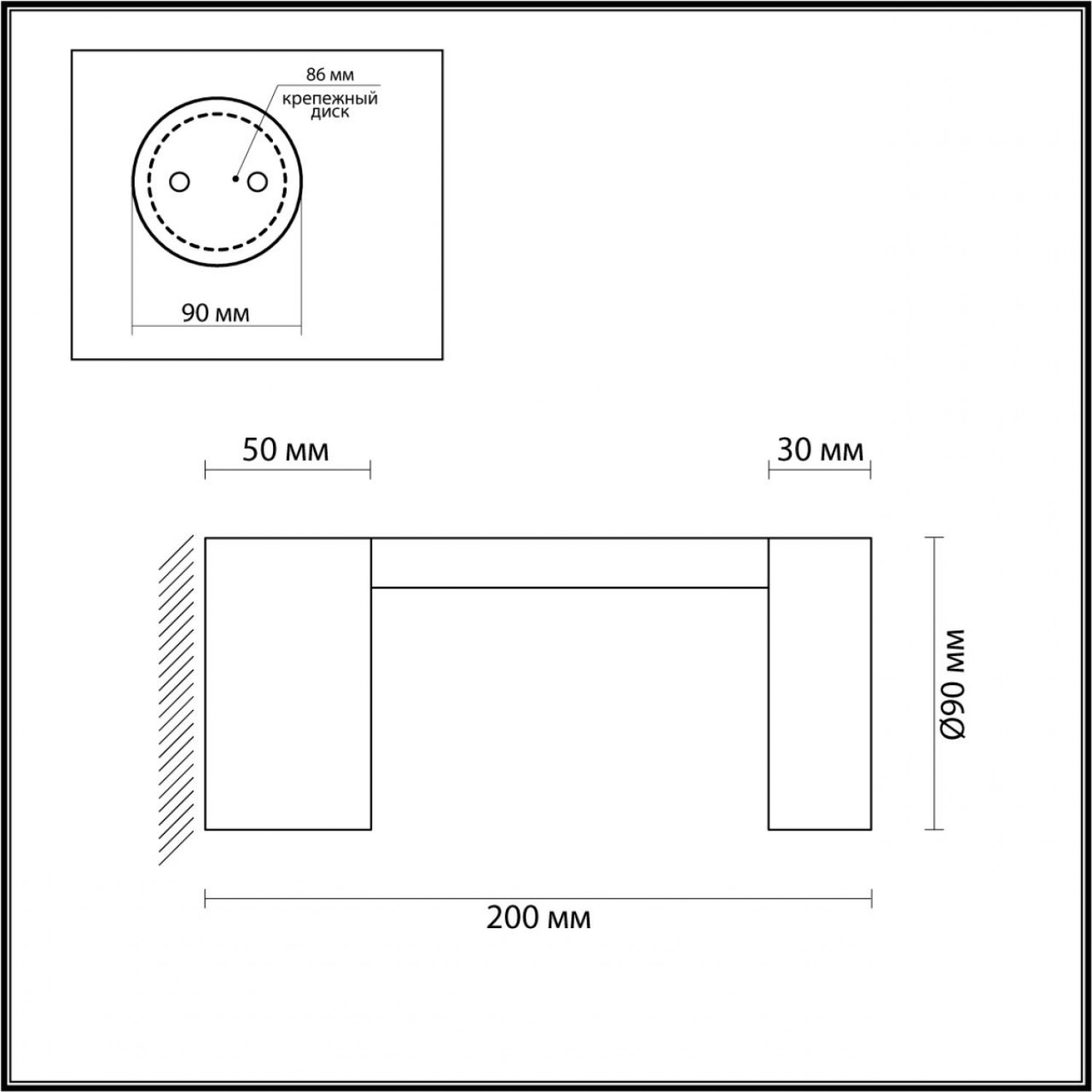 Уличный настенный светильник Odeon Light 6657/10WL TION