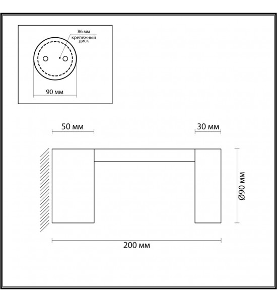 Уличный настенный светильник Odeon Light 6657/10WL TION