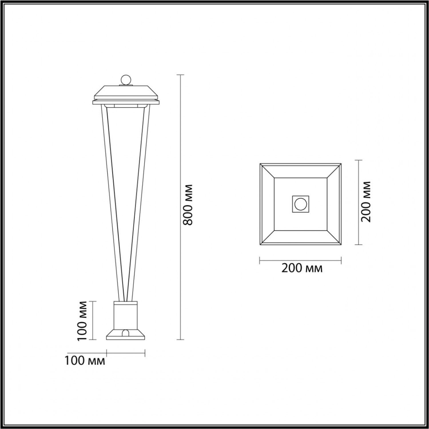 Уличный светильник Odeon Light 6655/12GL3 BEARITZ