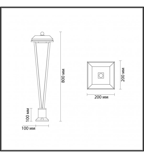 Уличный светильник Odeon Light 6655/12GL3 BEARITZ