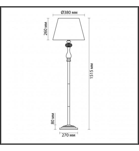 Торшер Odeon Light 3390/1F AURELIA