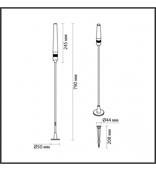 Уличный светильник Odeon Light 7020/4GL CANNA