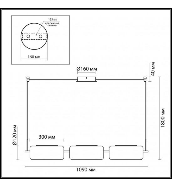 Люстра Odeon Light 5003/30L Kavia