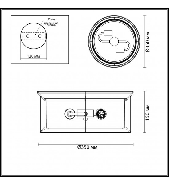 Уличный потолочный светильник Odeon Light 4961/2C MAVRET