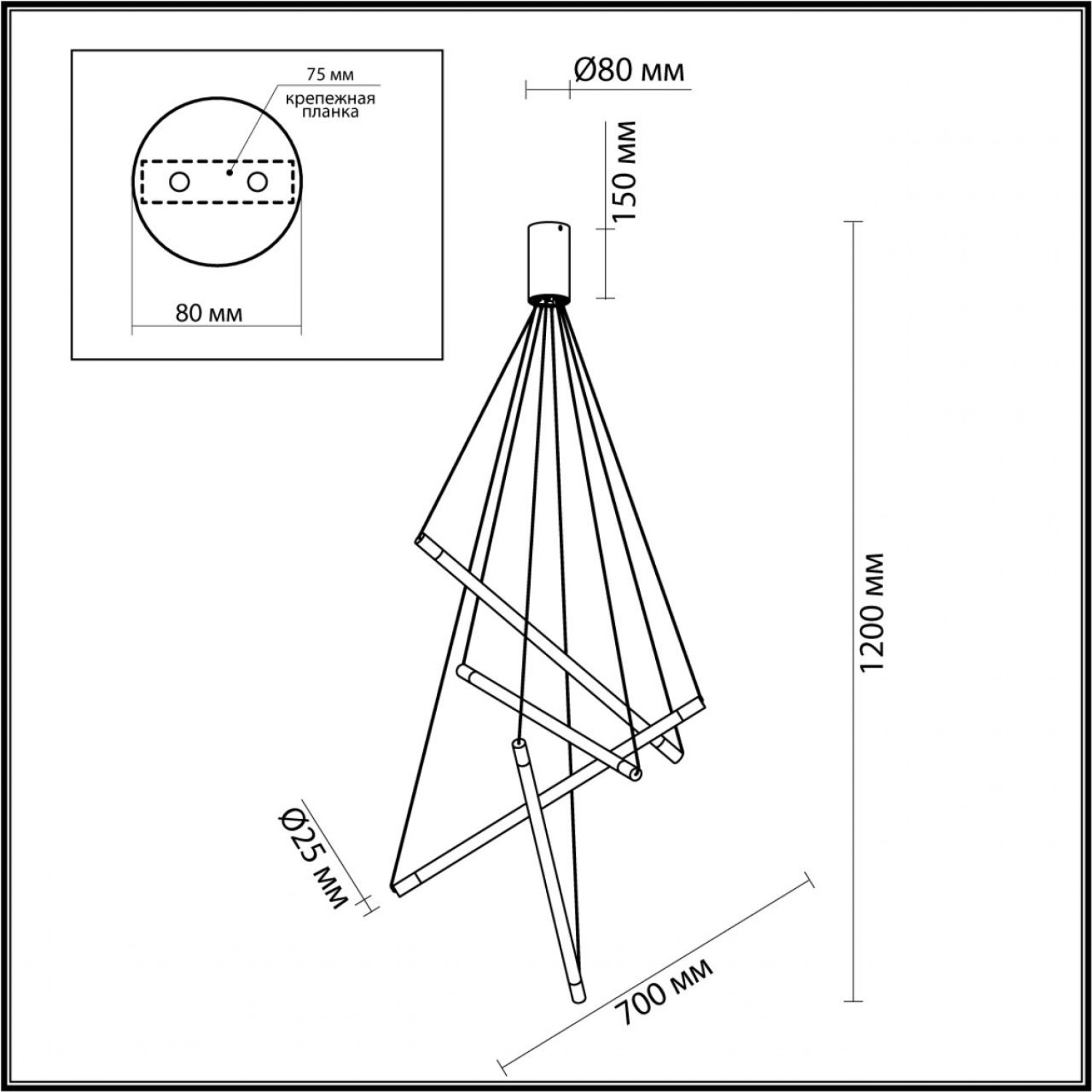 Подвесной светильник Odeon Light 4369/40L SPARKY