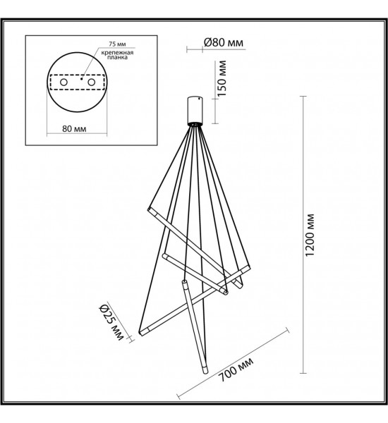 Подвесной светильник Odeon Light 4369/40L SPARKY