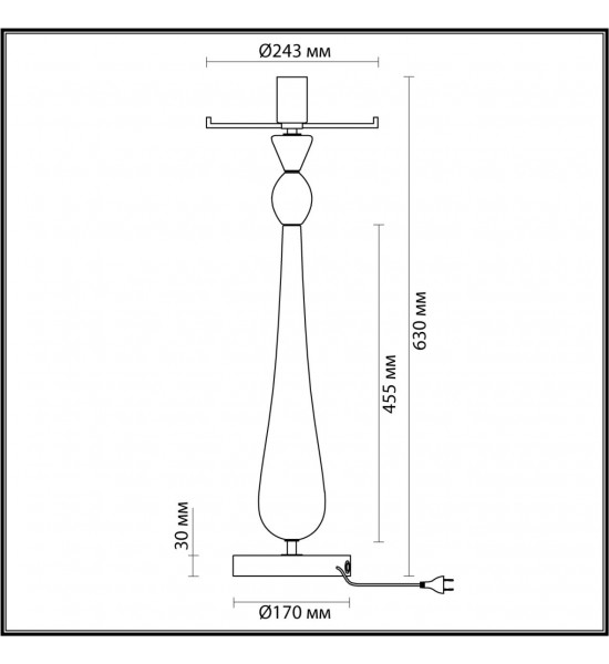 Настольная лампа Odeon Light 4889/1T TOWER