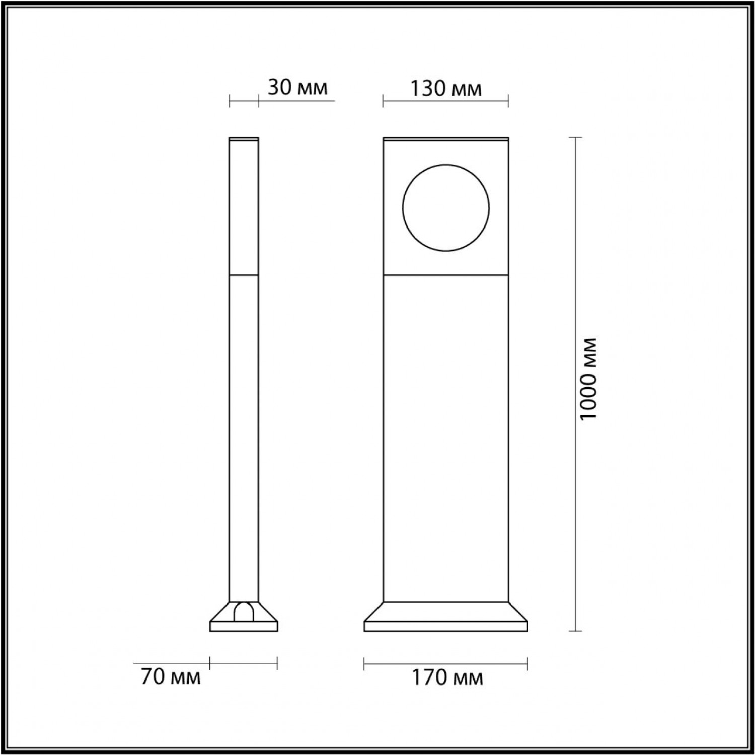 Уличный светильник Odeon Light 6653/10GL COMO