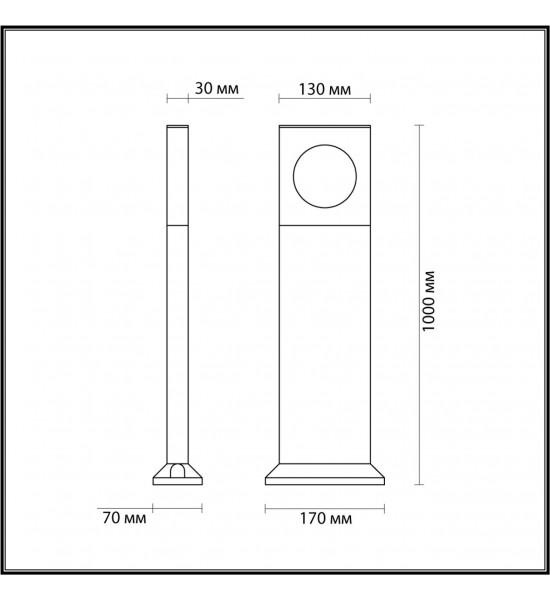 Уличный светильник Odeon Light 6653/10GL COMO