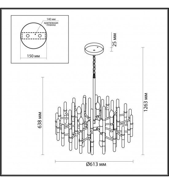 Люстра Odeon Light 4988/10 STIKA