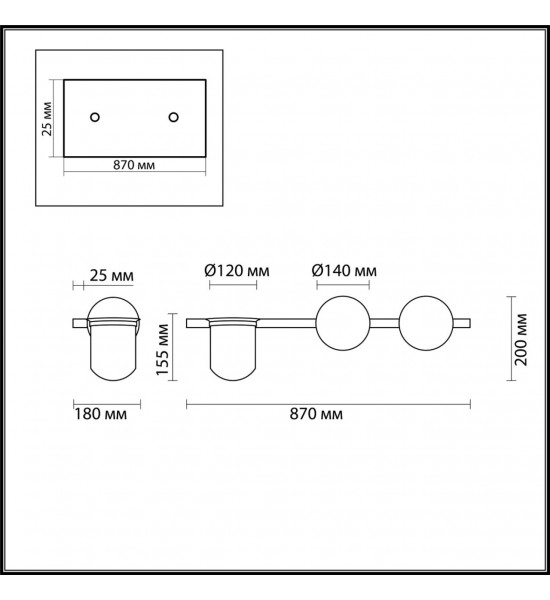 Настенный светильник Odeon Light 4681/2W FLOWER