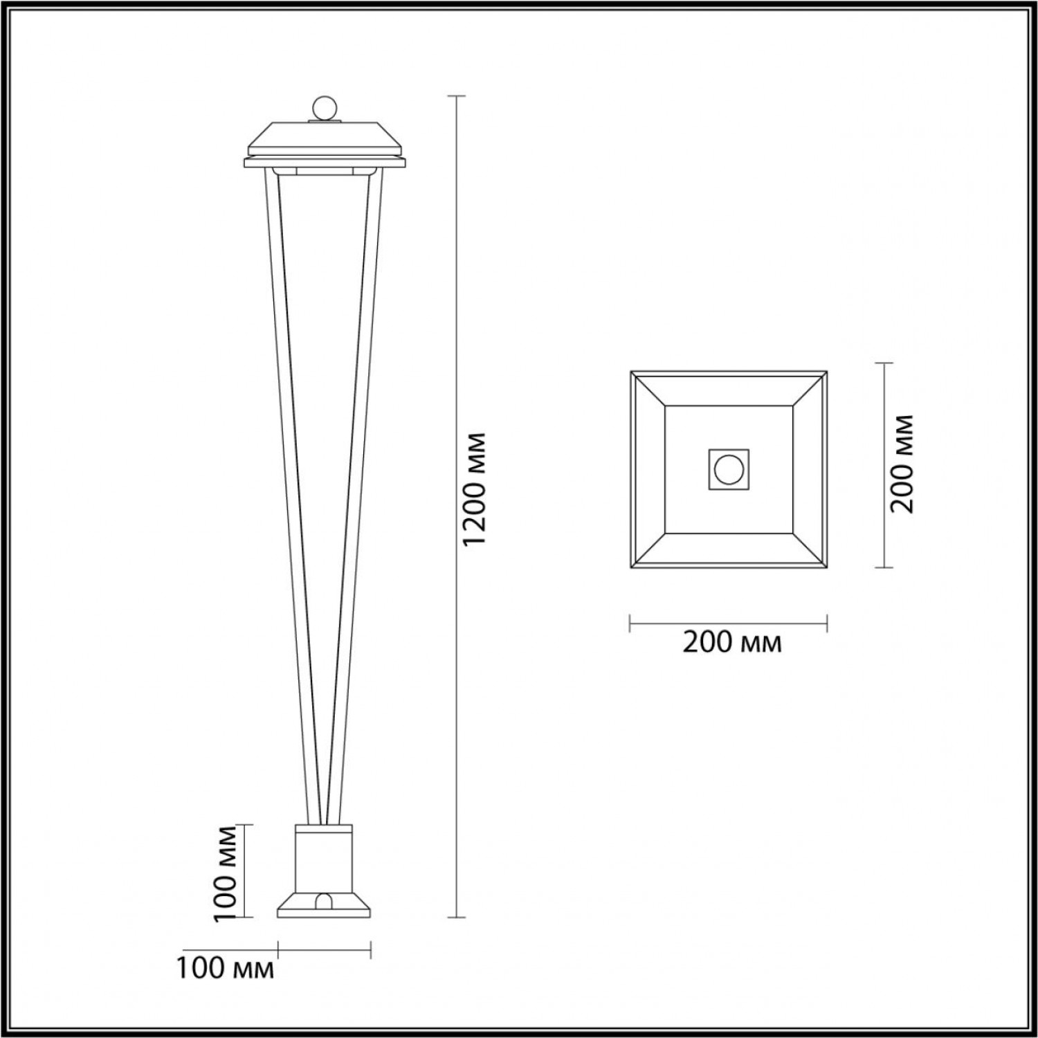 Уличный светильник Odeon Light 6655/12GA3 BEARITZ