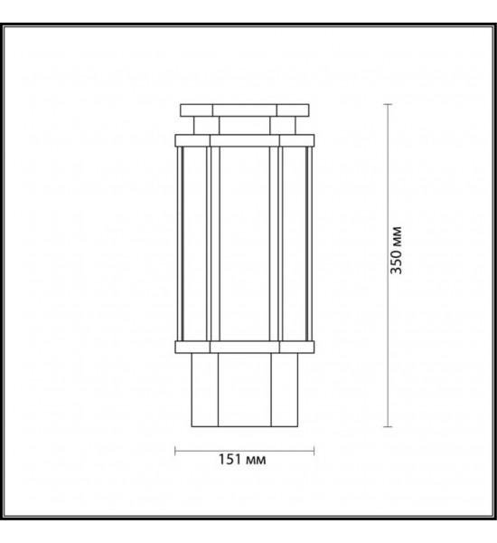 Уличный светильник на столб Odeon Light 4048/1B GINO