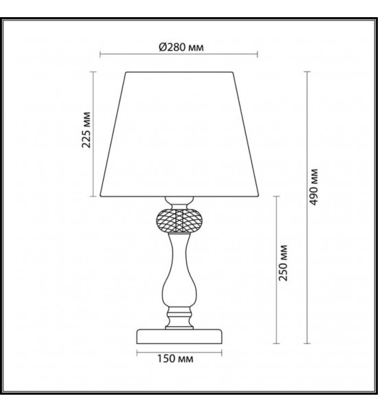 Настольная лампа Odeon Light 3390/1T AURELIA