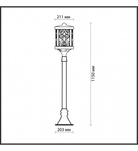 Уличный светильник Odeon Light 2286/1A LAGRA