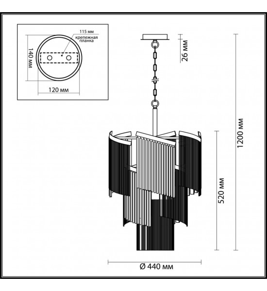 Люстра Odeon Light 4630/7 GRAZA