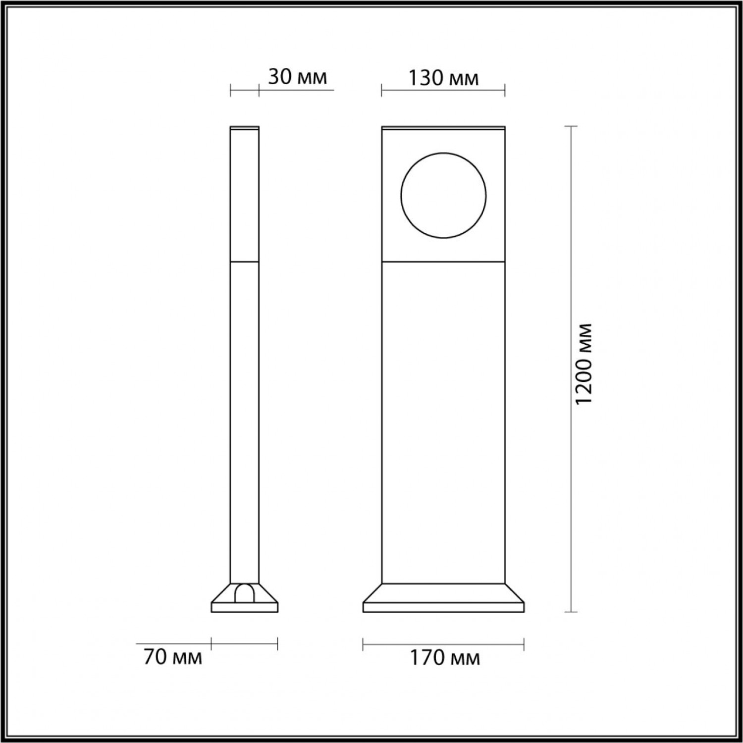 Уличный светильник Odeon Light 6653/10GA COMO