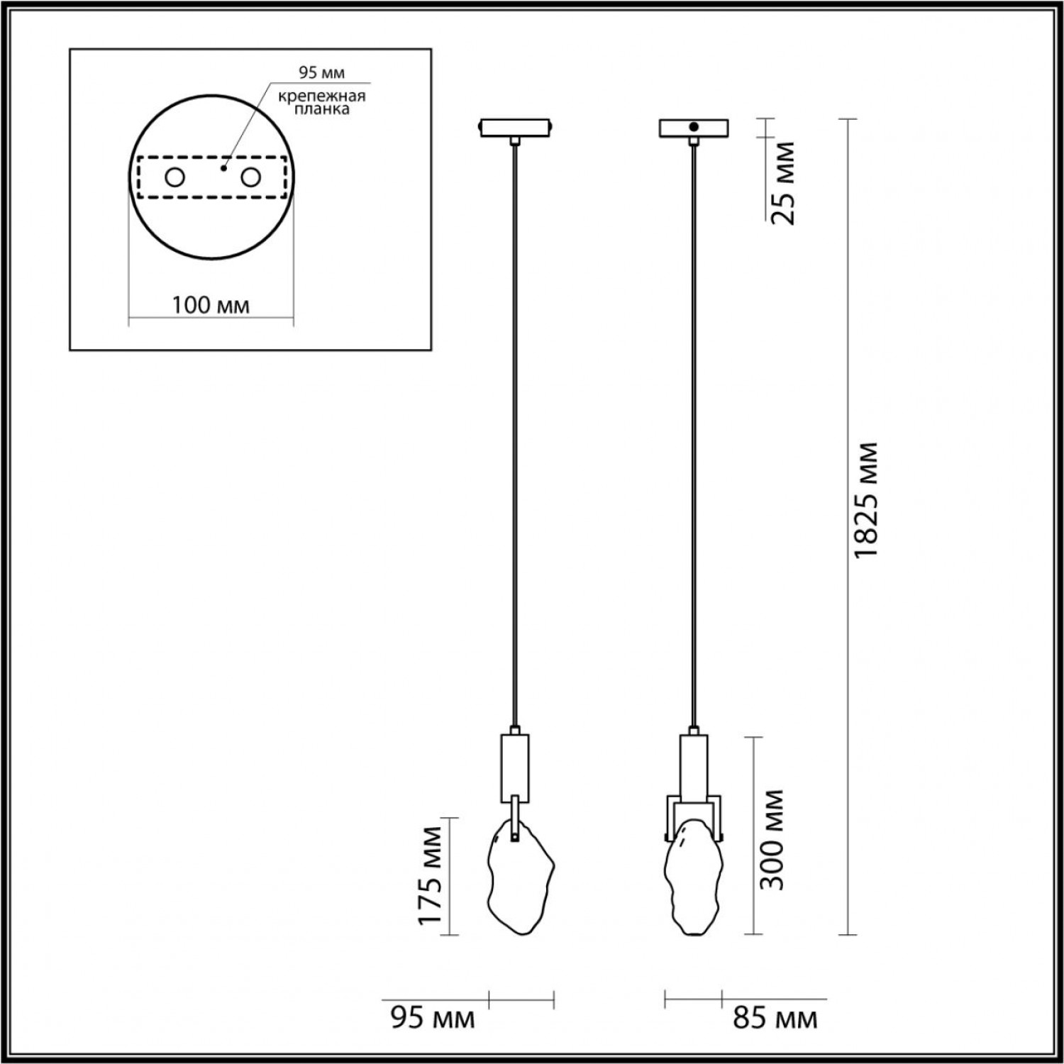Подвесной светильник Odeon Light 6695/5L LIA